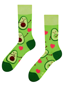 Chaussettes rigolotes Amour des avocats