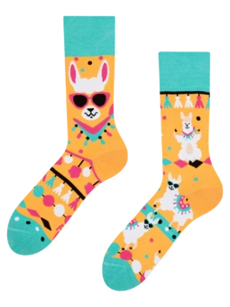 Chaussettes rigolotes Lama sympa