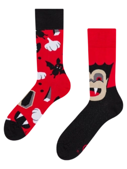 Chaussettes rigolotes Baiser de Dracula