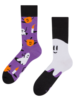 Chaussettes rigolotes Fantômes et citrouilles