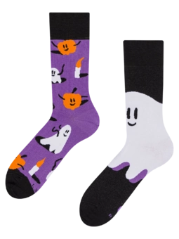 Chaussettes rigolotes Fantômes et citrouilles