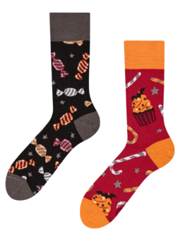 Chaussettes rigolotes Bonbons d’Halloween