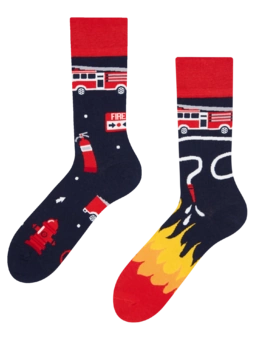 Chaussettes rigolotes Sapeur-pompier