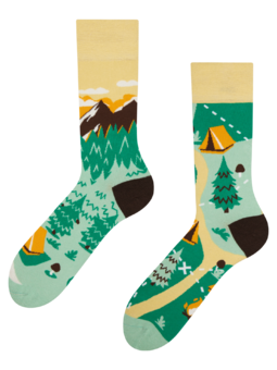 Veselé ponožky Horský kemp