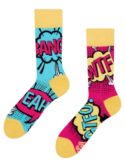 Chaussettes rigolotes Bande dessinée