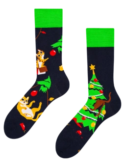 Chaussettes rigolotes Fête du chat