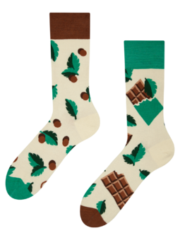Chaussettes rigolotes Chocolat à la menthe
