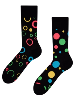 Chaussettes rigolotes Points néons