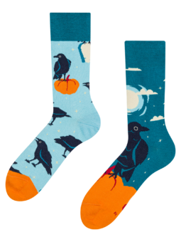 Chaussettes rigolotes Corbeau de nuit