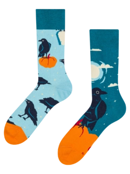 Chaussettes rigolotes Corbeau de nuit