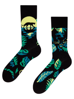Veselé ponožky Nočný panter