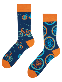 Veselé ponožky Oranžový bicykel