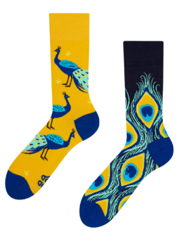 Chaussettes rigolotes Paon