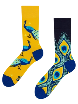 Chaussettes rigolotes Paon
