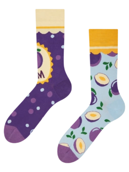 Chaussettes rigolotes Confiture de prunes