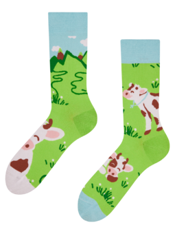 Veselé ponožky Šťastná krava