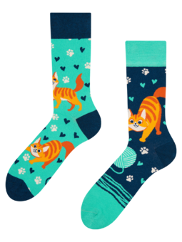 Veselé ponožky Šťastná mačka