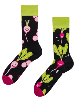 Chaussettes rigolotes Radis heureux