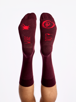 Chaussettes rigolotes Vin