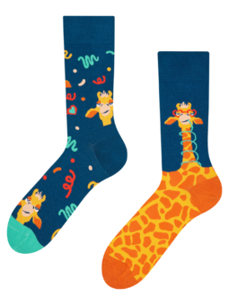 Veselé ponožky Vtipná žirafa