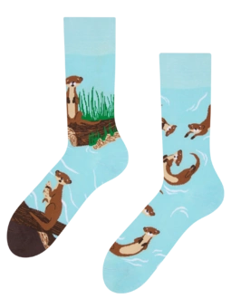 Chaussettes rigolotes Loutres