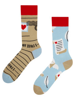 Veselé ponožky Zaľúbená pošta