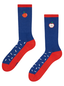 Veselé sportovní ponožky Jablko s posypem