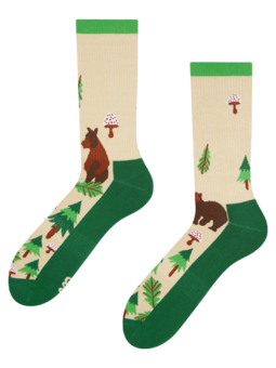 Veselé športové ponožky Lesný medveď