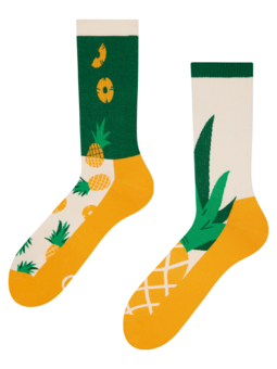 Veselé športové ponožky Sladký ananás