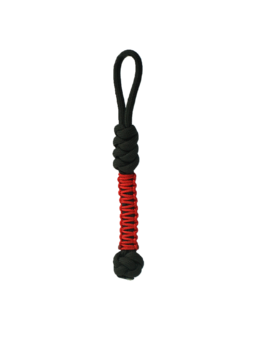 Rotes Paracord-Schlüsselanhänger Perle