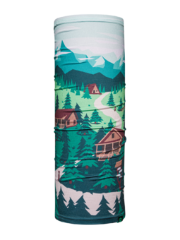 Cache-cou rigolo Vue sur la montagne