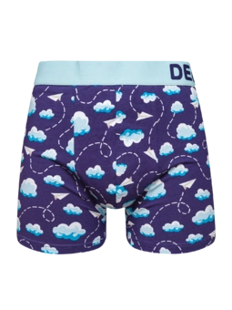 Lustige Boxershorts für Männer Papierflugzeuge und Wolken
