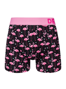 Boxer rigolo pour hommes Flamants et cœurs