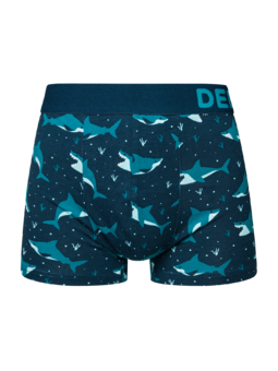 Boxers raccourcis pour hommes Requin Bleu