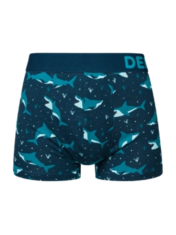 Zkrácené pánské boxerky Modrý žralok