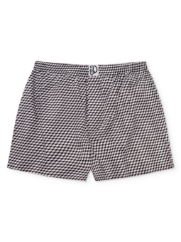 Caleçons à motifs noir et blanc pour hommes
