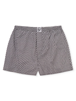 Caleçons à motifs noir et blanc pour hommes