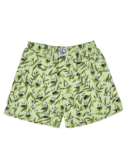Caleçon rigolo pour hommes Panda et bambou