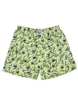 Caleçon rigolo pour hommes Panda et bambou