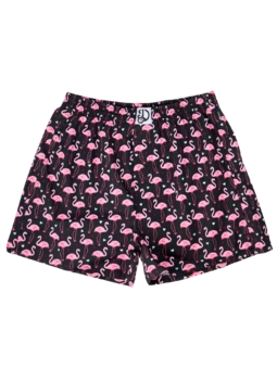 Caleçon rigolo pour hommes Cœurs et Flamants roses