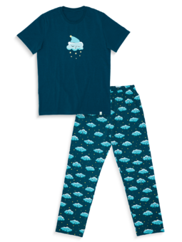 Pijama alegre para hombre Nubes perezosas