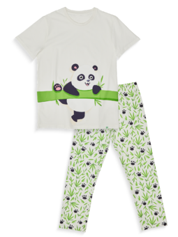Wesoła pidżama męska Bambus i panda