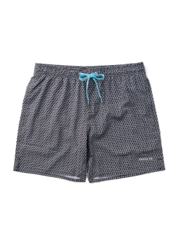 Short de bain rigolo pour hommes Géométrie grise