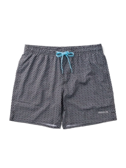 Short de bain rigolo pour hommes Géométrie grise