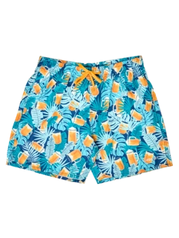 Short de bain rigolo pour hommes Bière tropicale