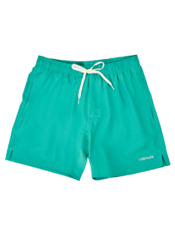 Short de bain vert turquoise pour hommes