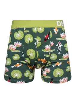 Boxer rigolo pour hommes Poisson koï et nénuphars