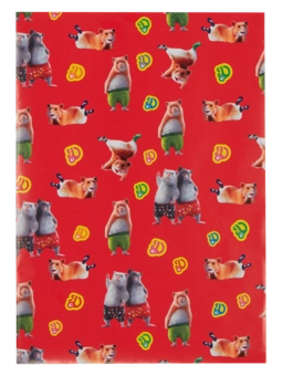 Lustiges Geschenkpapier Dedoles-Hamster