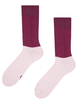Bordovo-ružové ponožky Rovnováha