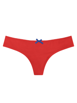 Červené dámske brazílske nohavičky